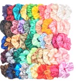 Scrunchies hårelastik i mange farver (Store) - satin